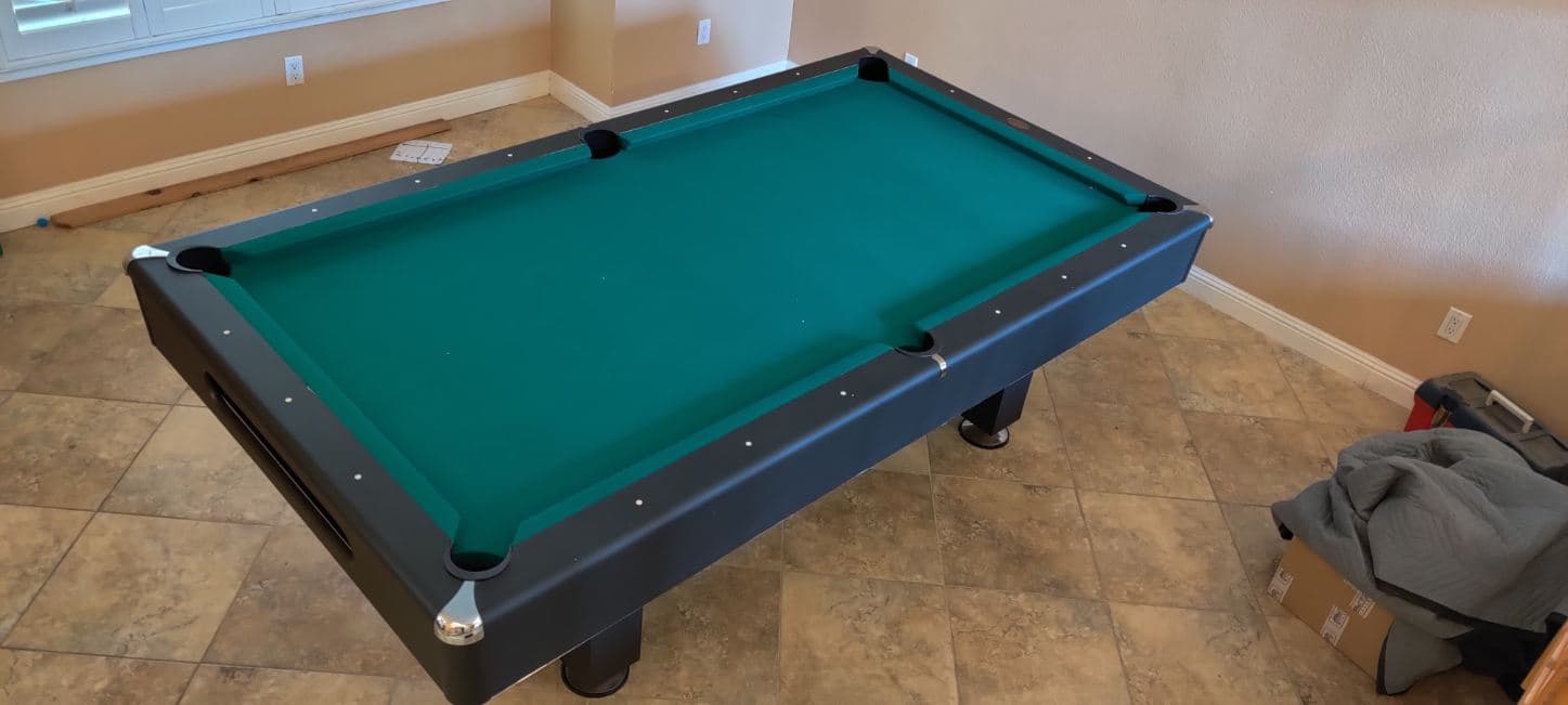 Pool Table Felt Replacement — After